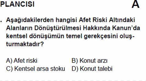 "Kentsel Dönüşümün Temel Gerekçesi Afet Riski Değil!"