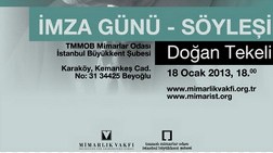 Doğan Tekeli İmza Günü ve Söyleşisi