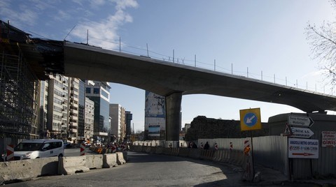 Haliç Metro Geçiş Köprüsü İnşaatında 2 Ay Sonrası