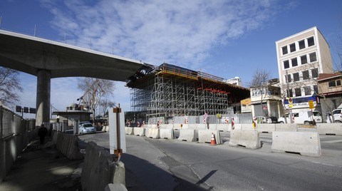 Haliç Metro Geçiş Köprüsü İnşaatında 2 Ay Sonrası