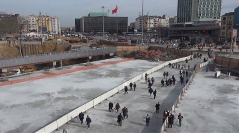 Taksim'de Yayalara Yeni Güzergâh