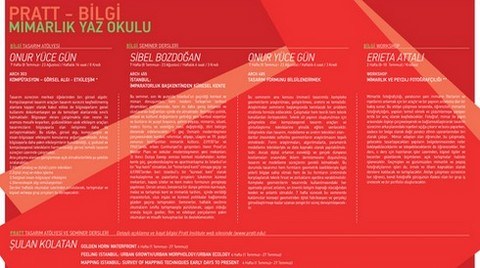 Pratt - Bilgi Mimarlık Yaz Okulu 2013