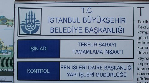 Eksik Saraylar İtinayla Tamamlanır 