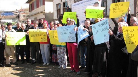 Aksu Köylülerinden HES Protestosu