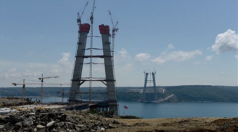 3. Boğaz Köprüsü'nün İnşaatında Bir Yıl Geride Kaldı