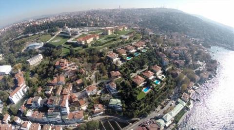 Vahdettin Köşkü’ndeki Restorasyon Çalışmaları Havadan Görüntülendi