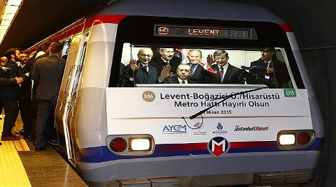 Levent-Hisarüstü Arası Metroyla 6 Dakikaya İndi