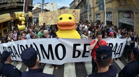 Kentsel Dönüşüme Dev Ördekli Protesto