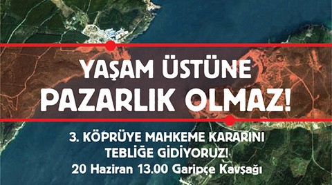 KOS 3. Köprü'ye Mahkeme Kararını Tebliğe Çağırıyor