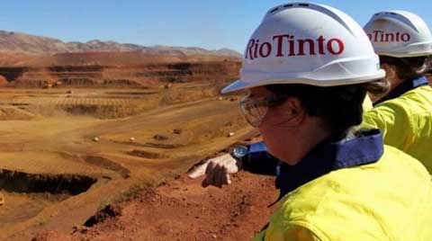 Rio Tinto'nun Net Kârı Yüzde 82 Azaldı