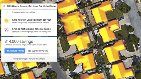 Google’ın Yeni Projesi Sunroof, Güneş Enerjisinin Haritasını Çıkaracak 