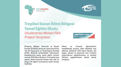 Tropikal Savan İklimi Bölgesi Temel Eğitim Okulu Uluslararası Mimari Fikir Projesi Yarışması