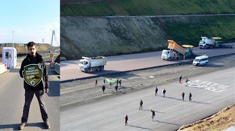 3'üncü Köprü Eyleminde Yola ‘Katil Köprü’ Yazdılar