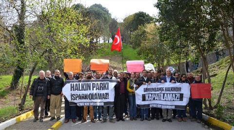 Burunbahçe Sahili'nin Halka Kapatılmasına Karşı Eylem