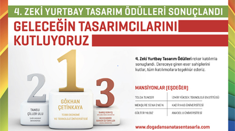 4. Zeki Yurtbay Tasarım Ödülleri Sahiplerini Buldu 