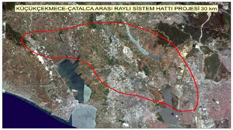 İstanbul'un 7 İlçesini Birbirine Bağlayacak Raylı Sistemin Rotası Çiziliyor