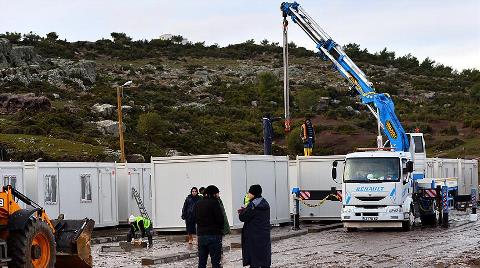 Çanakkale'de Konteyner Kent Çalışmaları Sürüyor