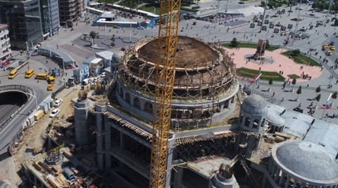 Taksim Camisi Havadan Görüntülendi