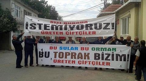 Köylülerden Kil Ocağı Toplantısına Protesto