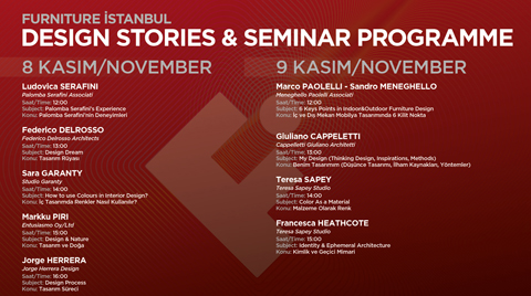 Furniture İstanbul - Design Stories Seminerleri