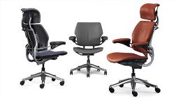 Dünyaca Ünlü Ergonomik Ofis Koltuğu Freedom Headrest Ateco Zemin’de