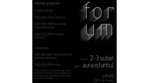 UMÖB 18.5 Forum: Mimarlık Eğitiminde Alternatif Yaklaşımlar