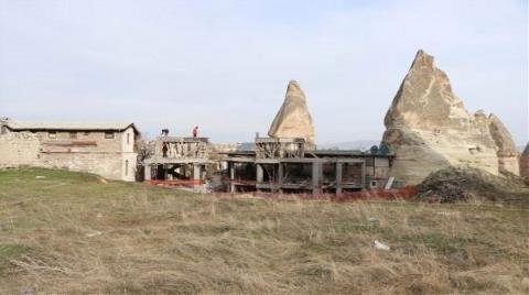 Göreme'deki Otel İnşaatı Durduruldu