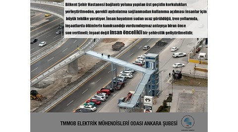 "Bilkent Şehir Hastanesi'ndeki Üst Geçit Tehlike Saçıyor"