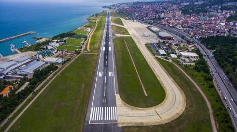 Pisti Onarıma Alınan Trabzon Havalimanı Uçuşa Kapatıldı