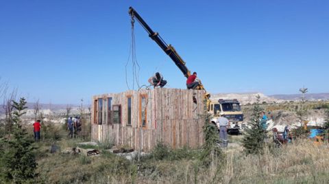 Kapadokya'da 152 Kaçak Yapı Yıkıldı