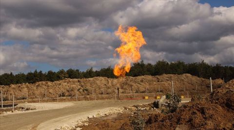 Tekirdağ'da İlk Doğal Gaz Ateşi Yandı