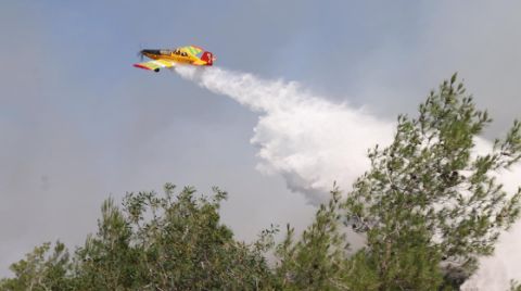 KKTC’deki Yangına Rumlar Müdahale Etti