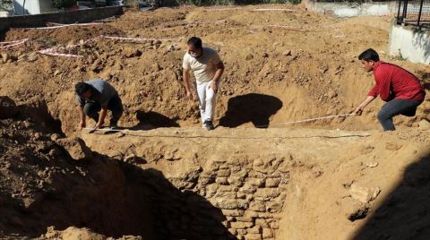 Aydın'da İnşaat Kazısında Sur Duvarı Bulundu