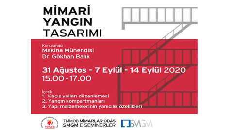 SMGM E-Semineri: Mimari Yangın Tasarımı