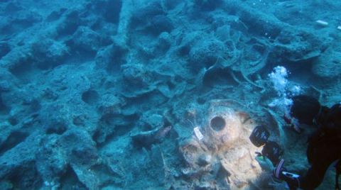 Antalya'da Osmanlı Savaş Gemisi Batığı Bulundu