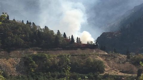 Siyanür Havuzu Kurulmak İstenen Alanda Yangın