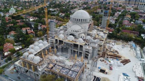 Barbaros Hayrettin Paşa Camii'nin Kaba İnşaatı Tamamlanıyor