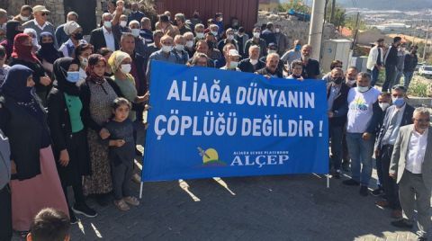 Aliağalılar Yeni Cüruf Tesisini Engelledi