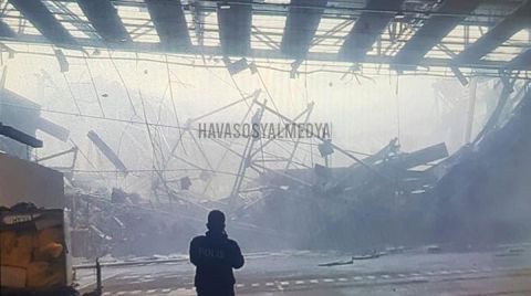 İstanbul Havalimanı’nda Çatı Çöktü