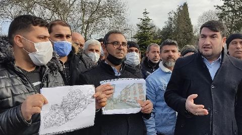 İBB Önünde Kentsel Dönüşüm Protestosu