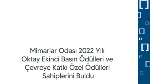 Oktay Ekinci Basın Ödülleri ve Çevreye Katkı Özel Ödülleri Sahiplerini Buldu