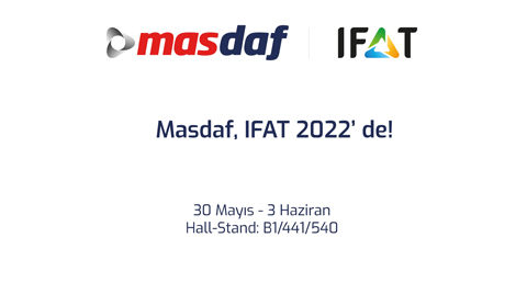 Masdaf, IFAT Münih Fuarı’na Katılıyor