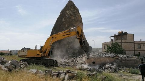 Kapadokya’da Kaçak Yapı Yıkımı Tekrar Başladı