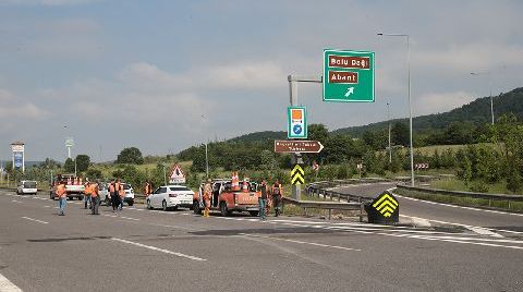 Anadolu Otoyolu'nun Bolu Geçişi Ulaşıma Açıldı