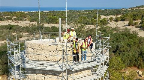 Patara'da 'İmparator Nero' Yazıtı Antik Deniz Fenerine Yerleştirildi