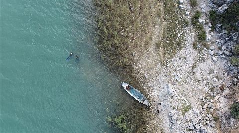 Beyşehir Gölü'nde Keşfedilen Tarihi Yapılar Su Altı Arkeologları Tarafından İnceleniyor