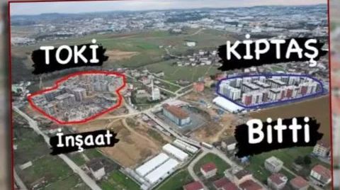 KİPTAŞ Tamamladı, TOKİ Kaba İnşaatı Bitiremedi