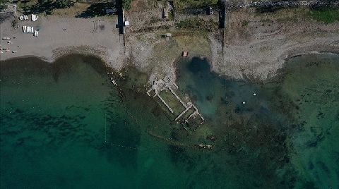 İznik Gölü'nün Bazı Bölümlerinde Su Çekilmesi 100 Metreye Ulaştı