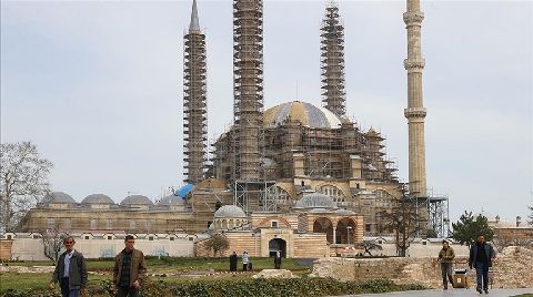 Selimiye Camisi'nin Ana Kubbe Güçlendirmesi Tamamlandı