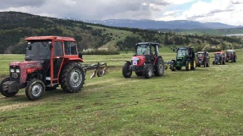 Meraya Kurulacak Güneş Enerji Santraline Traktörlü Tepki